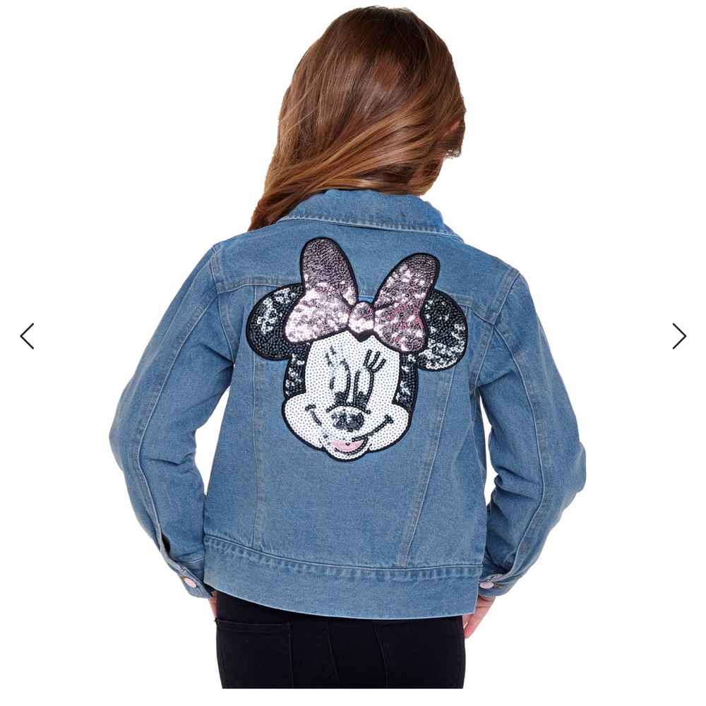 Girl's Disney Store Minnie Mouse
Denim Jacket Sequin Size 5/6 EUC